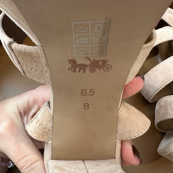 COACH Marina Platform Strappy Heels Sandals size 6.5 - Picture 10 of 10